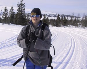 Glenn Are n�rmer seg Midtfjellet...